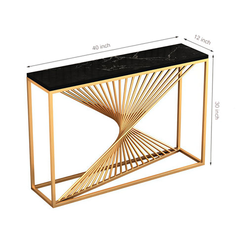 Black Swirl cansole Table